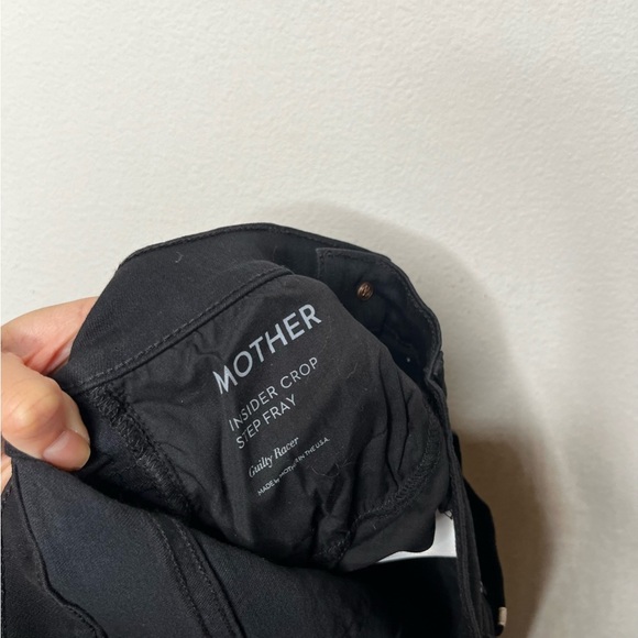 Mother Jeans Insider Crop Step Fray Guilty Racer Stripe - Picture 10 of 13